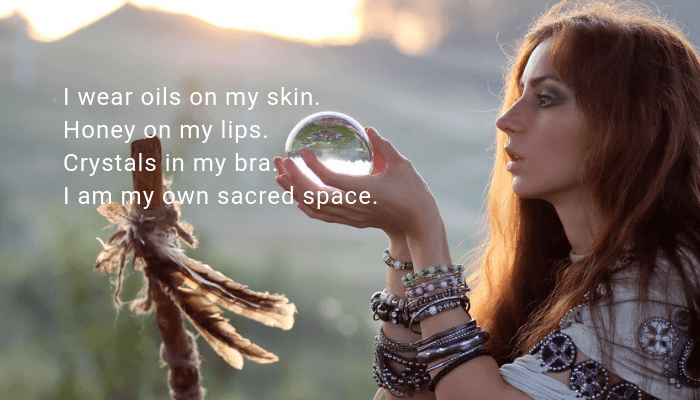 I am my own sacred space.
